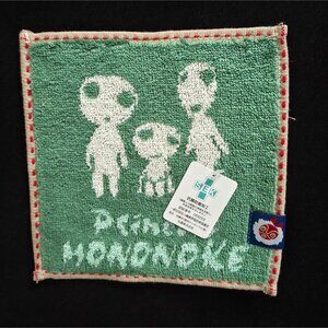NWT Studio Ghibli Park Japan Exclusive PRINCESS MONONOKE KODAMA Hand Towel 6x6
